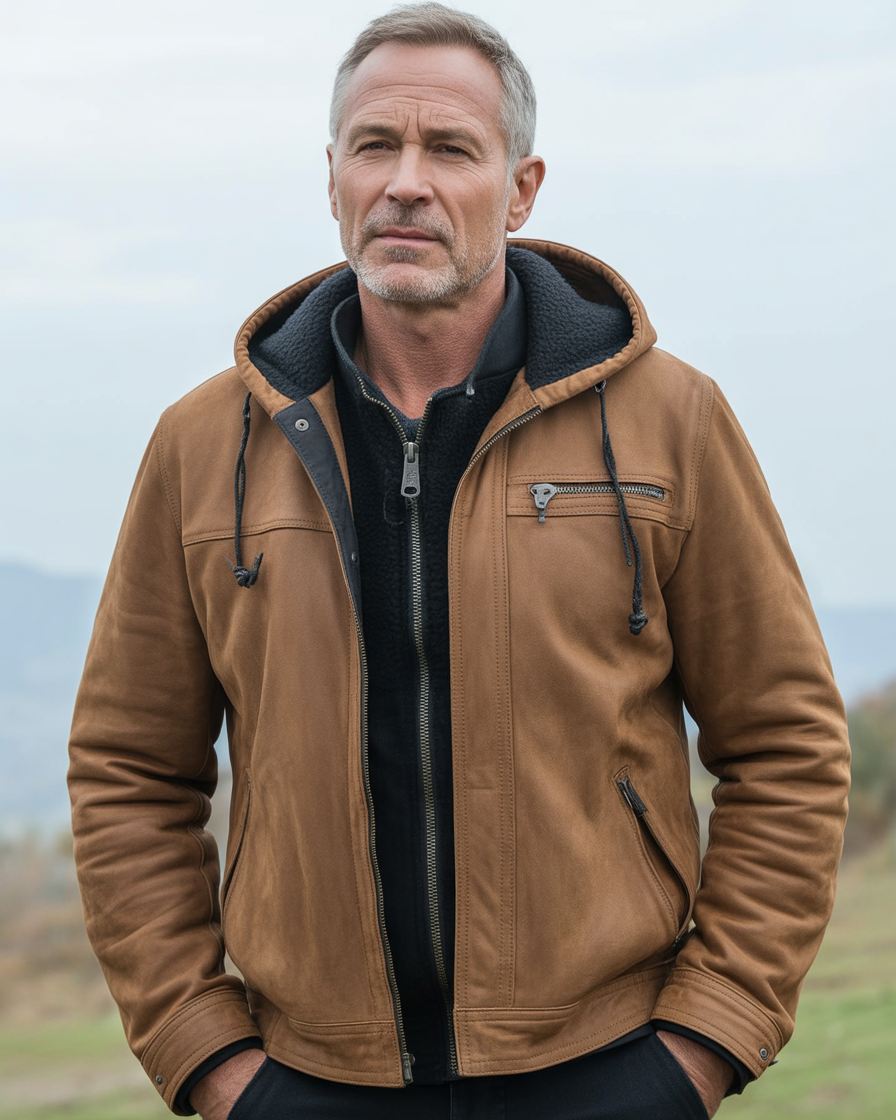 William | Foret Bomuldsjakke med Lynlås og Lommer